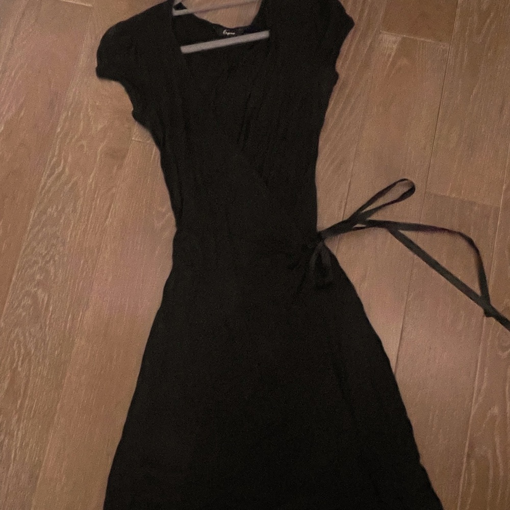 Express - Black Wrap Dress